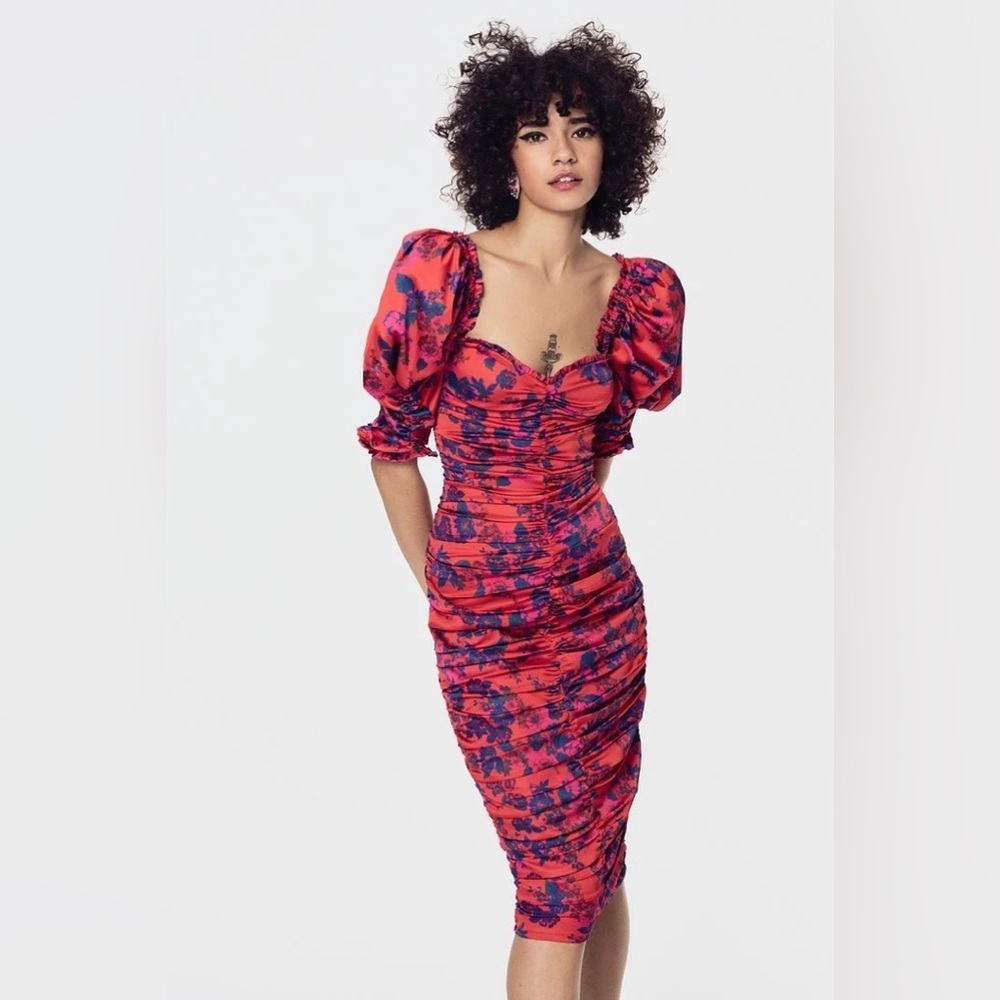 COPY - For Love & Lemons Monet Floral Midi Dress